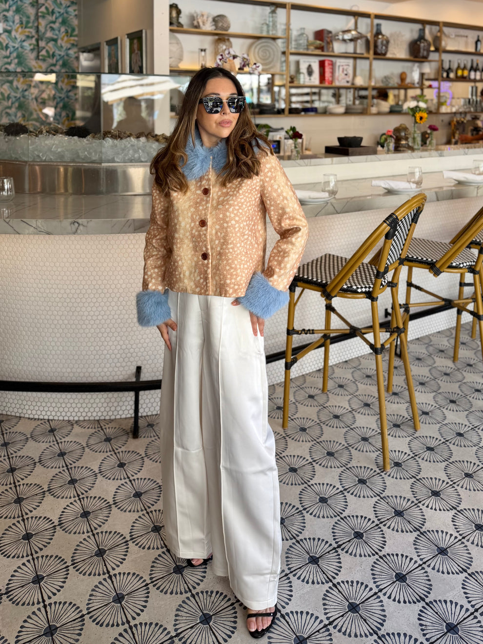 Ivory Wide Leg Pants