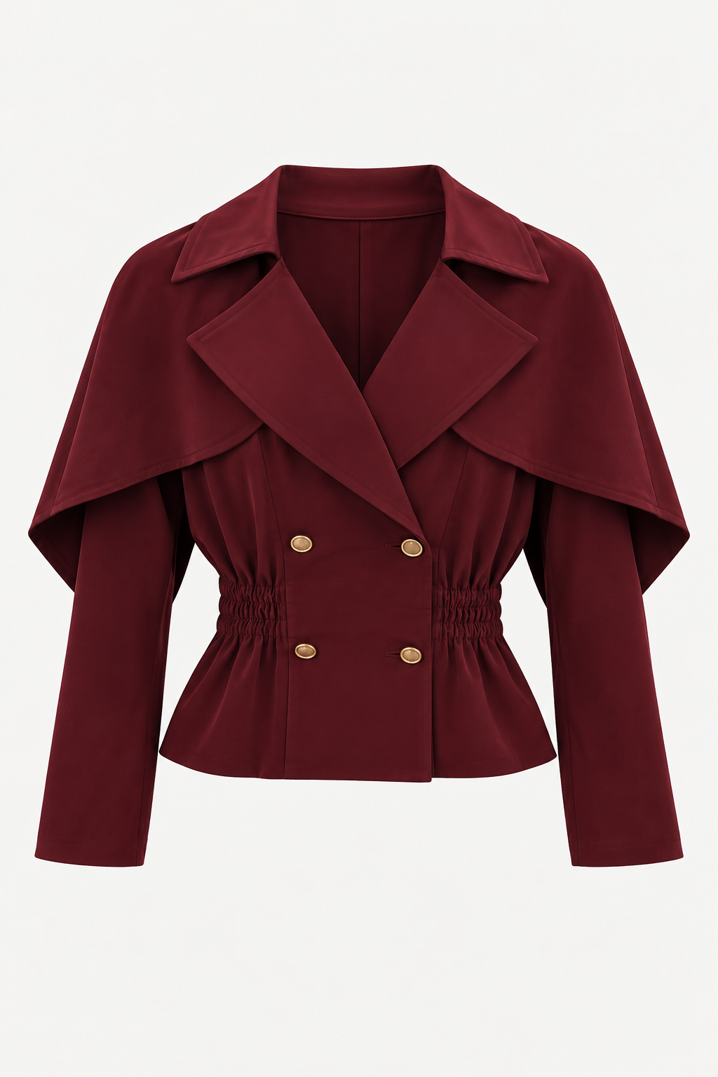 Bordeaux Cape Blazer Set